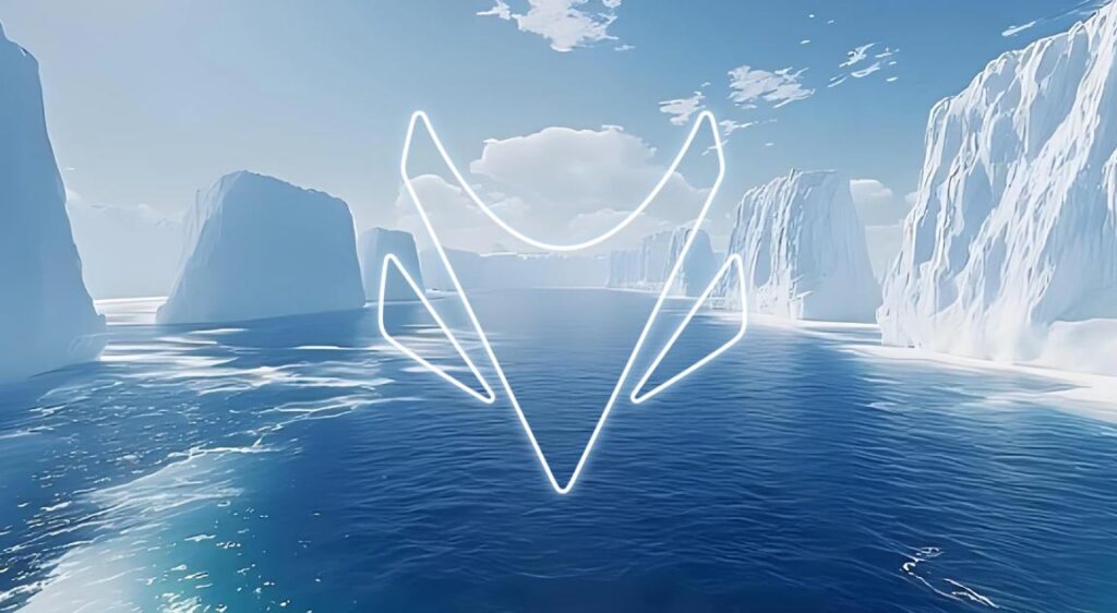ARCFOX logo super-imposed on an image of the Arctic