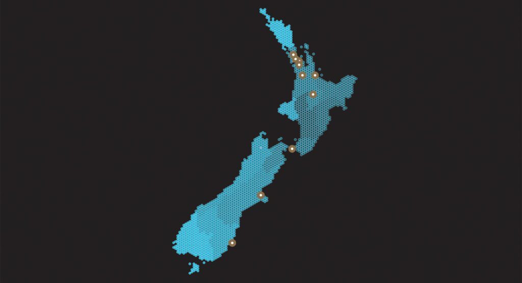 ARCFOX New Zealand dealer map