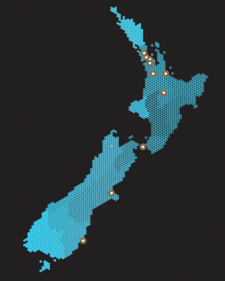 ARCFOX New Zealand dealer map