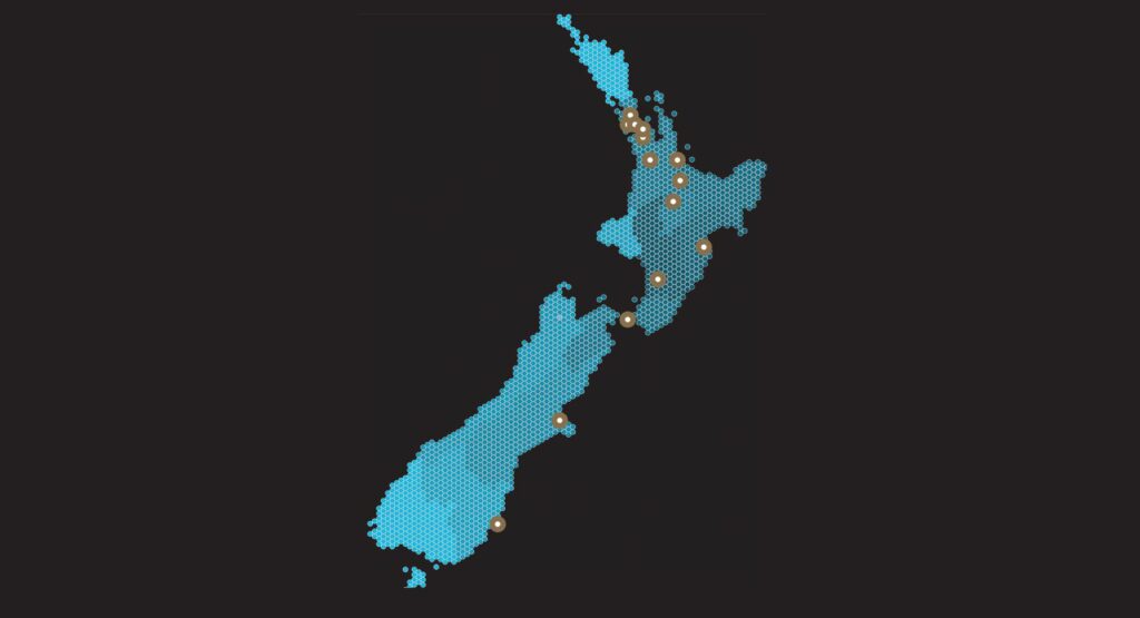 ARCFOX New Zealand dealer map